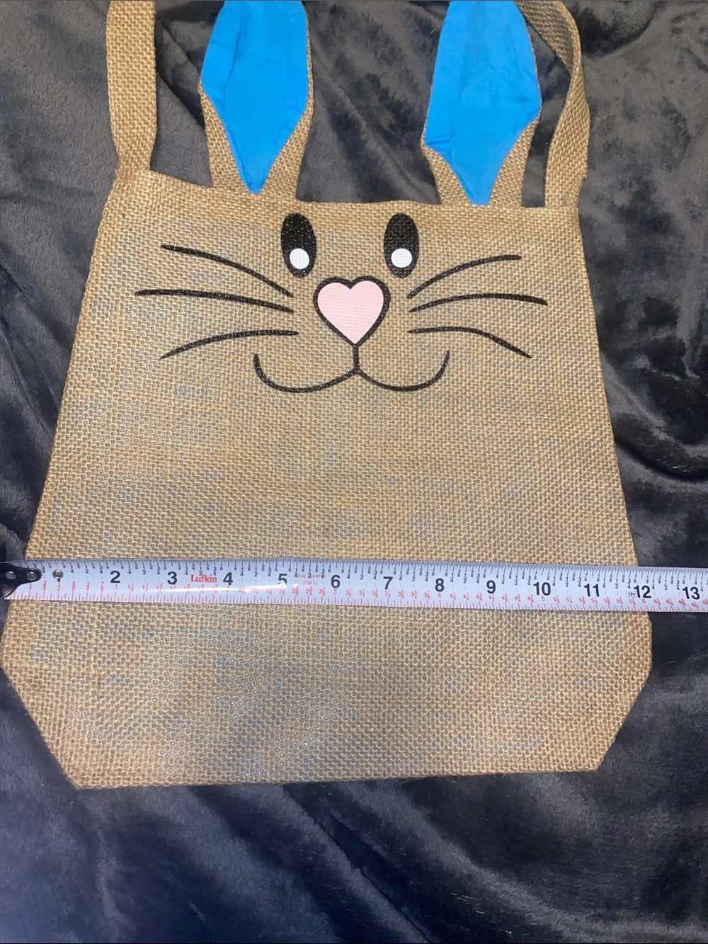 Kids Bunny Tote Bag with Blue Ears